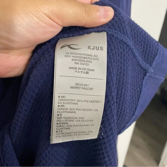 KJUS Murry Half Zip Pullover‎ Blue Medium - Picture 4 of 6